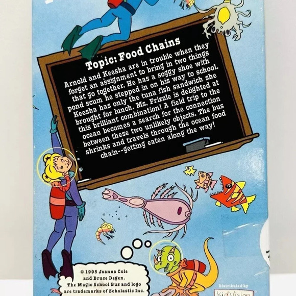 THE MAGIC SCHOOL BUS GETS EATEN VHS Home Video Cassette Tape - Picture 2 of 8